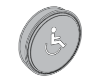 Picture of 8310-852WP Actuator, Wall Mount, Logo, Wireless, 6" Round