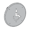 Picture of 8310-3852WF Actuator, Wall Mount, Logo, Wireless, Flush, 6" Round