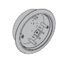 Picture of 8310-3852WF Actuator, Wall Mount, Logo, Wireless, Flush, 6" Round