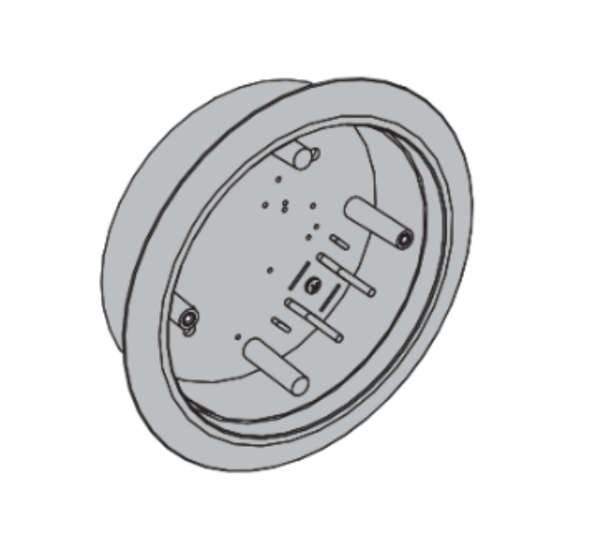 Picture of 8310-3852WS Actuator, Wall Mount, Logo, Wireless, Surface, 6" Round