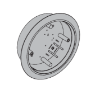 Picture of 8310-3852TWS Actuator, Wall Mount, Logo, Text, Wireless, Surface, 6" Round