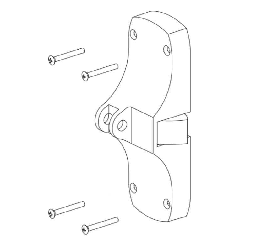 Von Duprin 050412 88K/L LHR center case kit for 88 Series rim exit devices