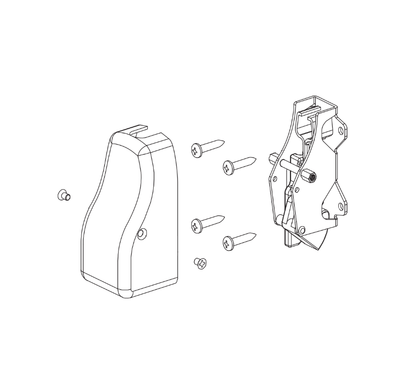 Von Duprin 050467 8827 LR Bottom Latch Kit with Cover