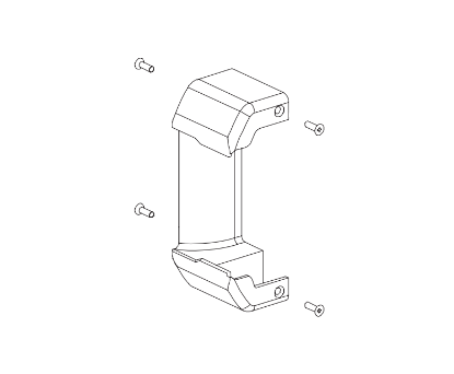 Von Duprin COVER.114 2670 Hingeside Cover Kit - Silver