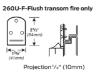 Picture of 260U-F Flush Transom Top Strike