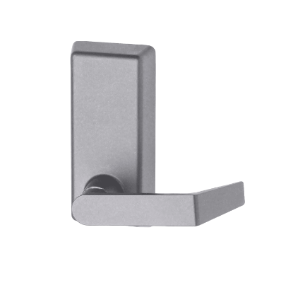Von Duprin 230L-BE lever blank escutcheon in US28 Satin Aluminum