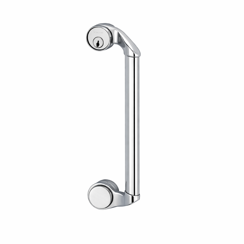 Von Duprin 555NL-CA Night Latch with Cylinder in US26 Bright Chrome