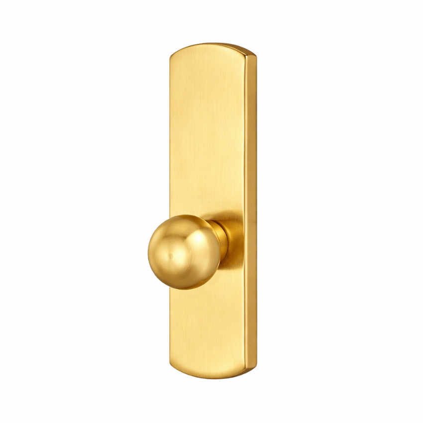 Von Duprin 996K-BE Knob Blank Escutcheon in US3 Bright Brass