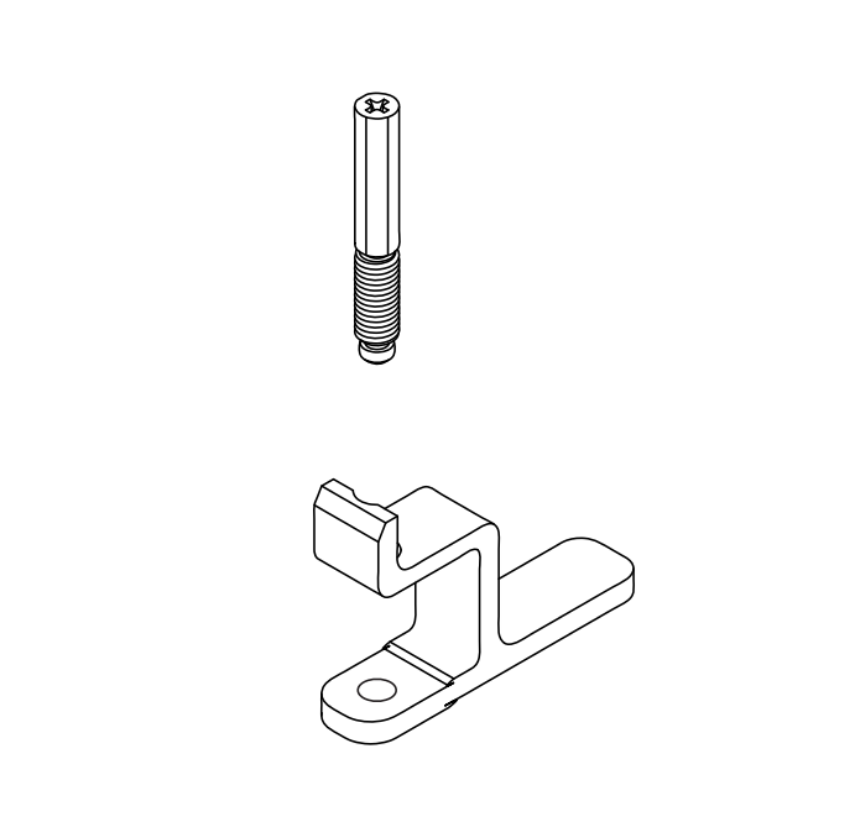 Von Duprin 24123291 Center Slide Mounting genuine OEM replacement part