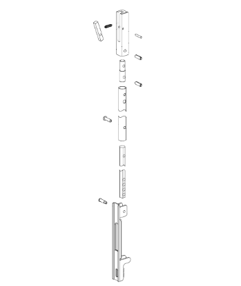 Von Duprin 050372 5547 Top Rod Kit for 8'-10' doors