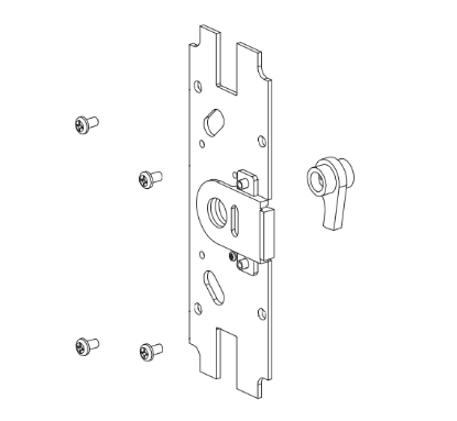 Von Duprin 050106 88CK-NL-F TP-F and K-F to NL-F Fire Conversion Kit Von Duprin 050106 88CK-NL-F backplate conversion kit for converting TP-F or K-F to NL-F on compatible 88 Series fire exit devices
