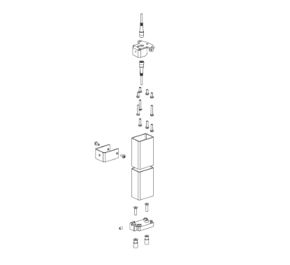 Von Duprin 050130 5654/5754 Fitting Set for mullion hardware