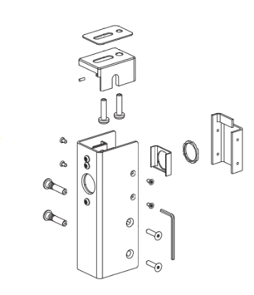 Von Duprin 050168 KR54 Retrofit Kit for keyed-removable mullions