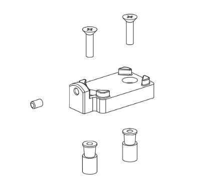 Von Duprin 050190 5654/5754 bottom fitting for commercial door mullions