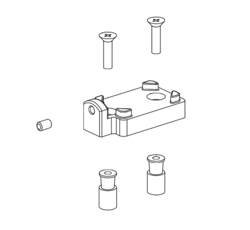 Von Duprin 050190 5654/5754 bottom fitting for commercial door mullions