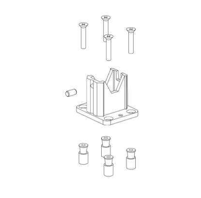 Von Duprin 050381 4754/4854 Top Electrical Fitting & Cover genuine OEM replacement part