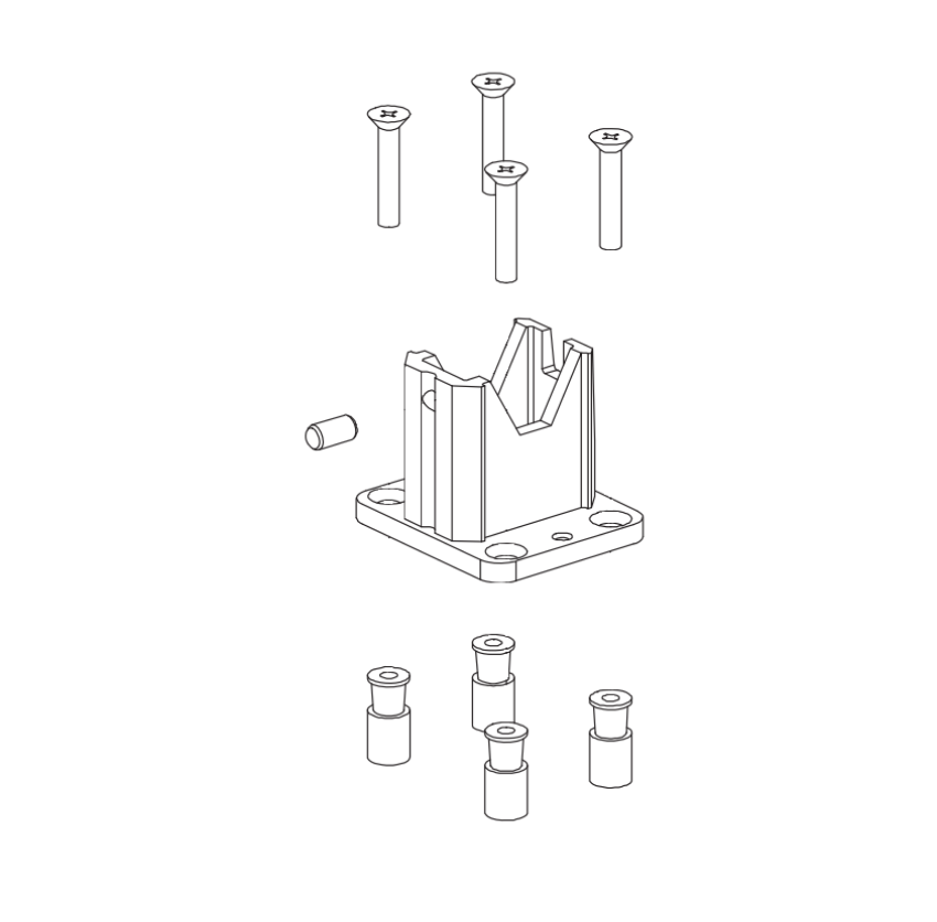 Von Duprin 050381 4754/4854 Top Electrical Fitting & Cover genuine OEM replacement part