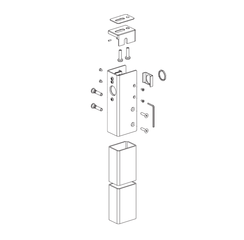 Von Duprin 050383 9854 Top Mullion Fitting Kit genuine OEM replacement part