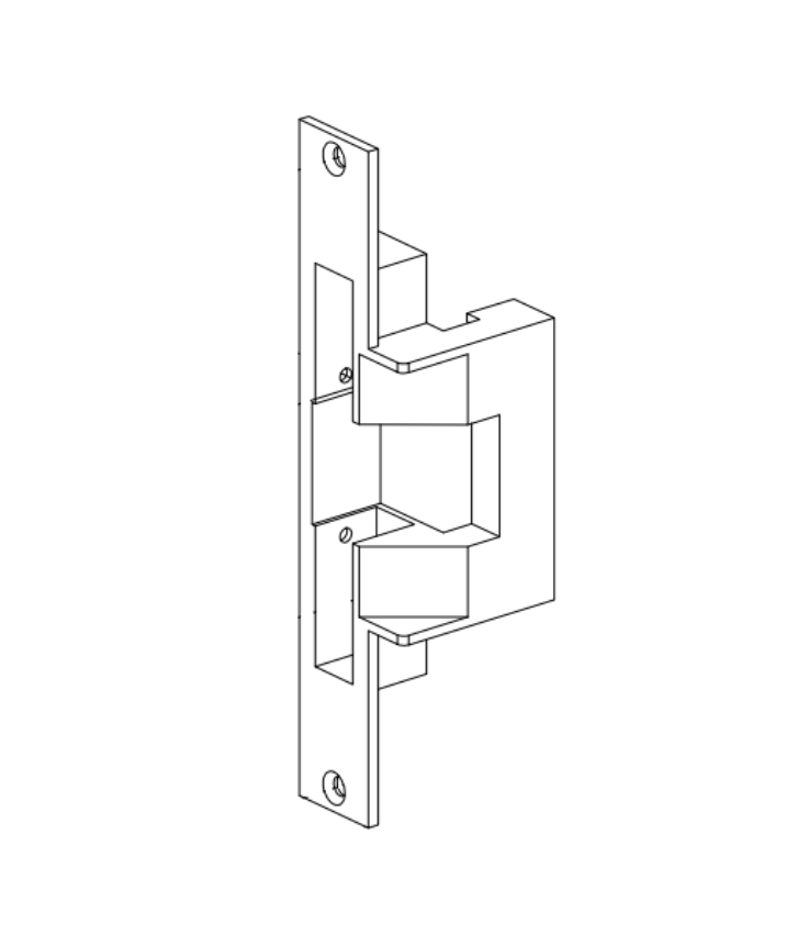 Von Duprin 971385 Electric Strike Faceplate Less Inserts genuine OEM replacement part