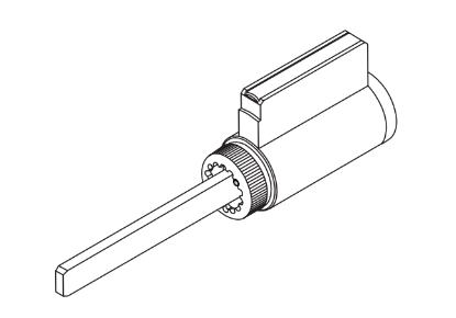 Picture of A23151-07 Key in Lever Cylinder, RU/T Series 571, 5-Pin