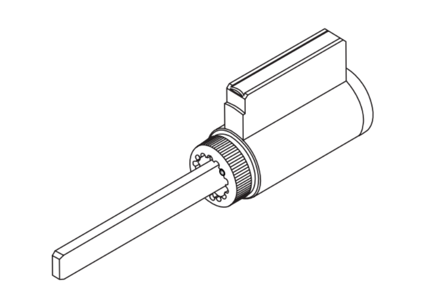 Picture of A23151-07 Key in Lever Cylinder, RU/T Series 571, 5-Pin
