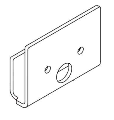 Picture of 600290 Lower Pull Bracket Pkg 2 1/4" Door