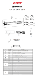 Detex EA-EX-EBxW Series Parts Diagram
