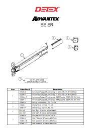 Detex EE / ER Series Parts Diagram