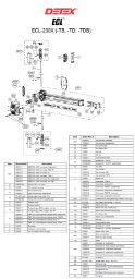 Detex ECL-230X Series Parts Diagram Detex ECL-230X Series Parts Diagram