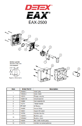 Detex EAX-2500 Series Parts Diagram