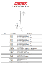Detex 01C/CN/CNV Series Parts Diagram