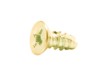 Von Duprin 900892 center case cover screws in US3 Bright Brass finish (4 pack) for 98, 99, 33A, and 35A series devices