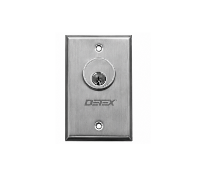 Detex CS460 single maintained keyswitch for commercial access control and security systems