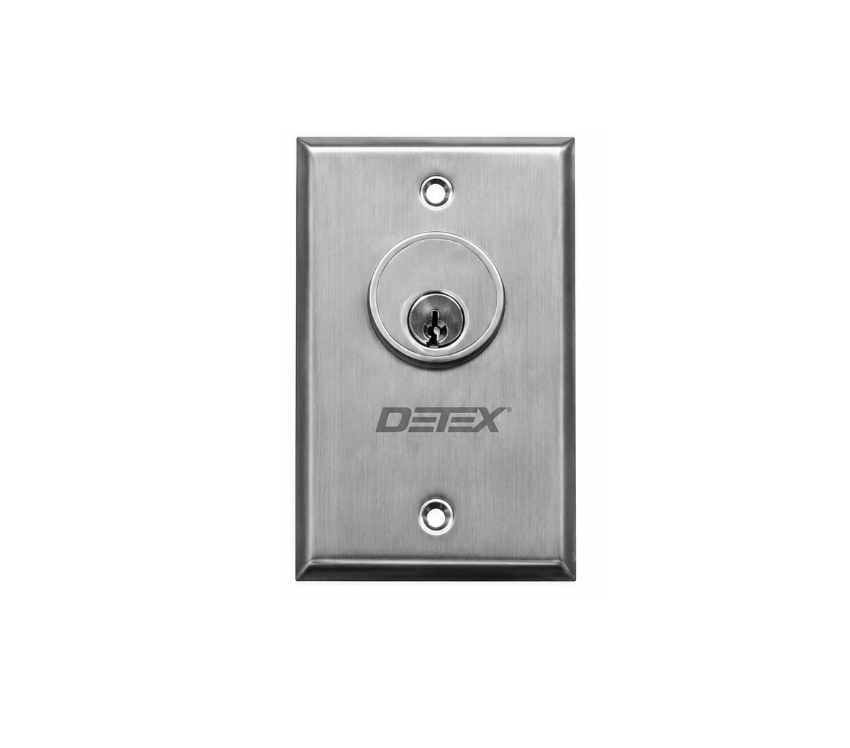 Detex CS440 dual maintained keyswitch station for commercial access control and security systems