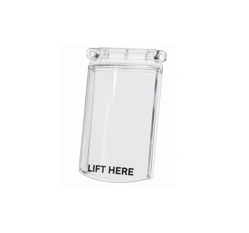 Detex PC1 keyswitch cover and adapter plate for commercial access control and security system installations