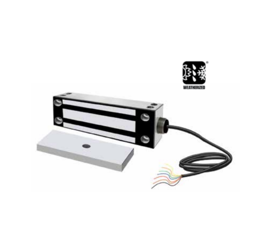 Detex ML-1549WF weatherized face mount electromagnetic lock for outdoor gate security