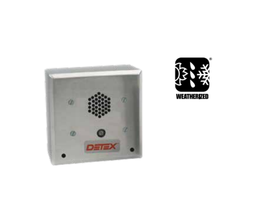 Detex SRN5W weatherized remote horn 12VDC 24VDC security siren