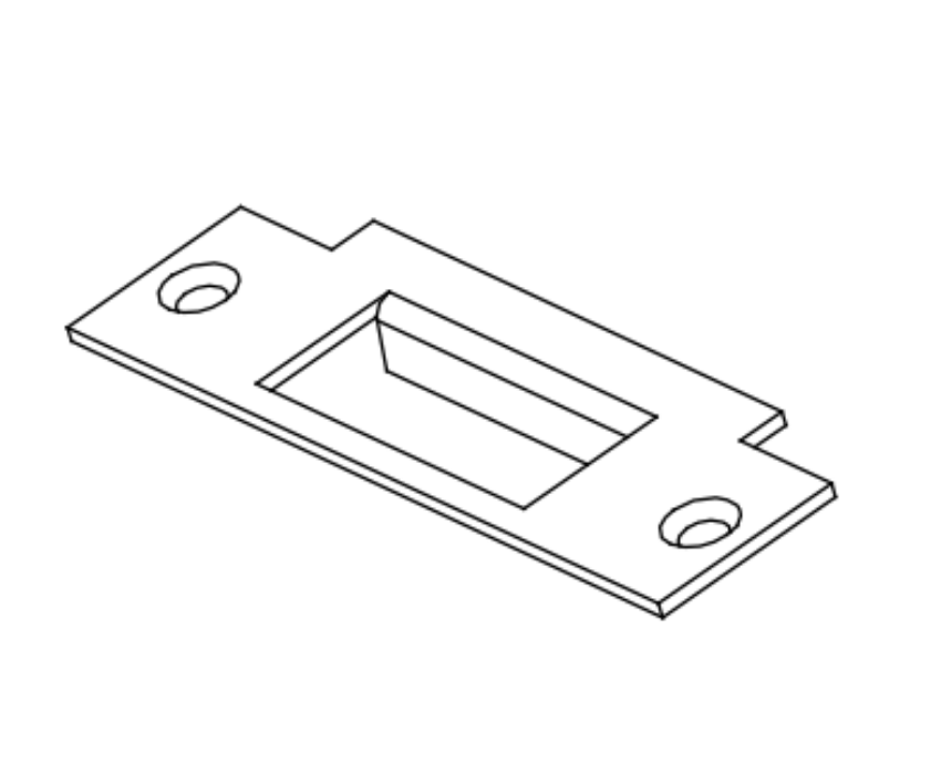 Detex 91 ANSI Flat Lip Strike for 30 Series Mortise Exit Device