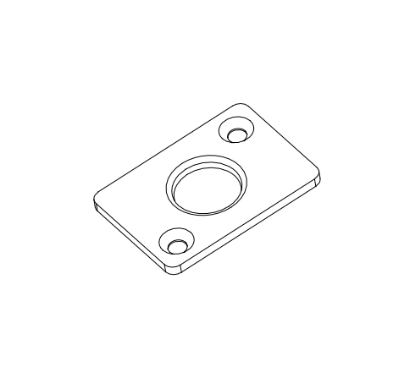 Detex 95B Bottom Strike for Concealed Vertical Rod Exit Devices