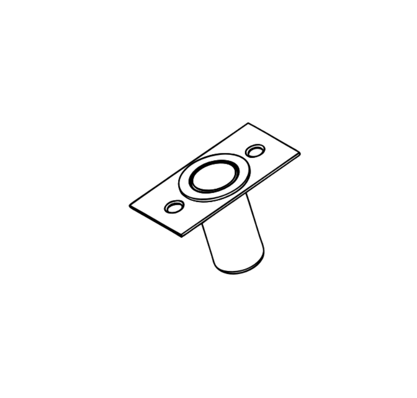 Detex 97B Bottom Dust Proof Strike for 20 Series Surface Vertical Rod Exit Devices