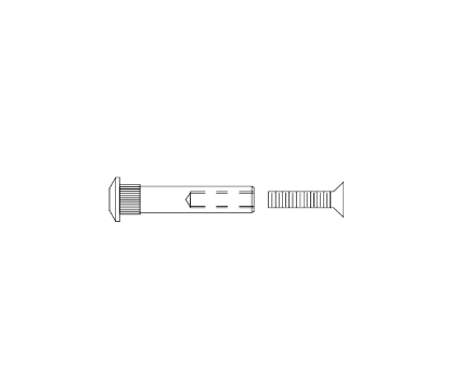 Detex SN1 Sex Nut Kit with 1/4-20 Sex Nuts