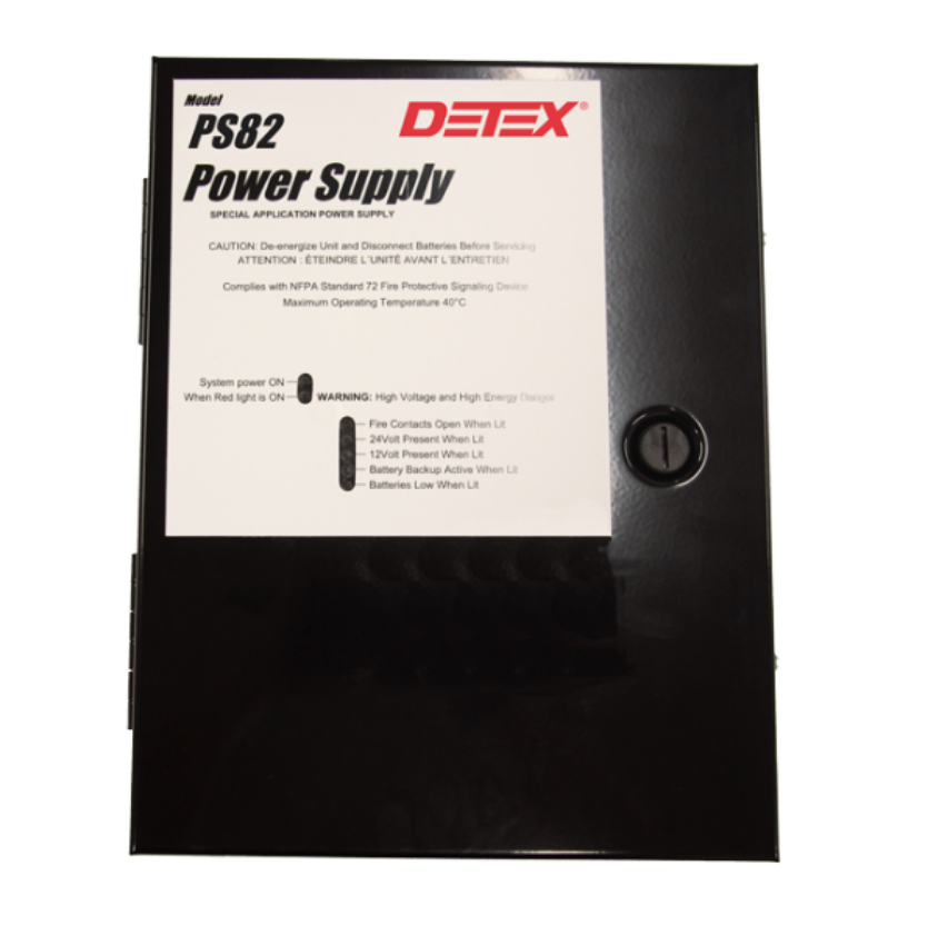 Detex PS82 power supply and logic controller