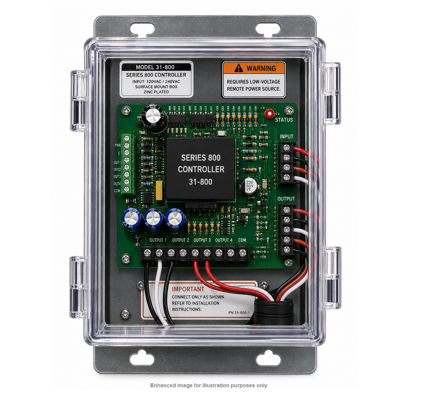 Detex 31-800 Series 800 logic controller mounting plate assembly