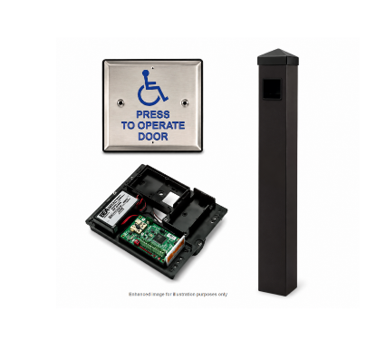 Detex 104788-2 Wireless Single Button Post Kit