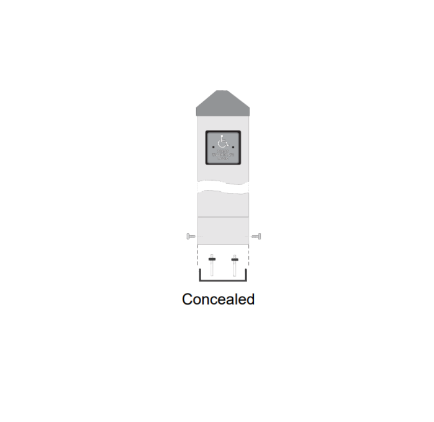 Detex 105380-2 surface mount activation post