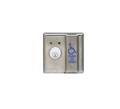 Detex CS4730-HSS keyswitch and pushplate switch kit