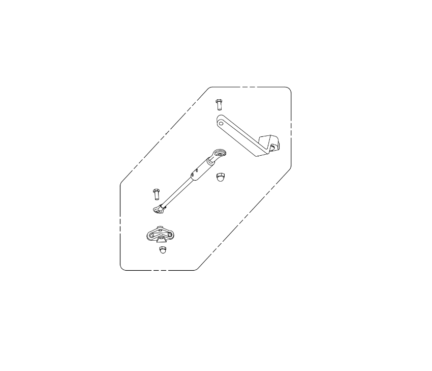 Detex 104798-2 3-Point Push Arm Assembly Bronze