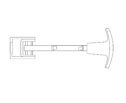 Detex ECL-498K outside pull and warning sign