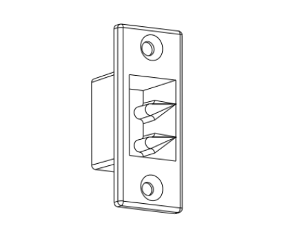 Detex ECL-439K OEM mortise strike plate kit for ECL-230D Series exit control locks