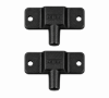Detex DX2 double hinge locking dead bolt in black finish
